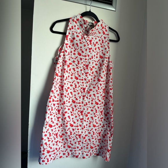 COS Mock Neck Tie Back Dress Polka
Dots Pockets Size 6 - Picture 4 of 11